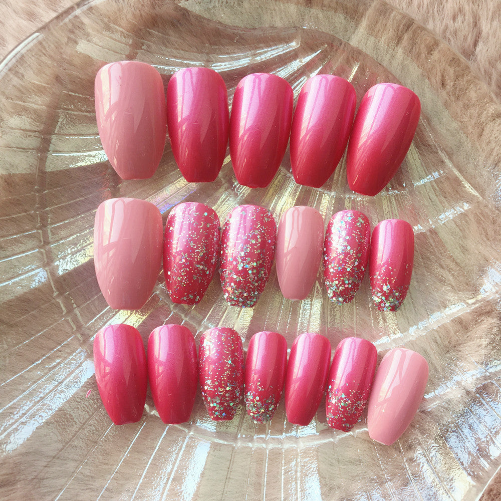 Wholesale Plastic Long Rainbow Bag Nail Art Chips